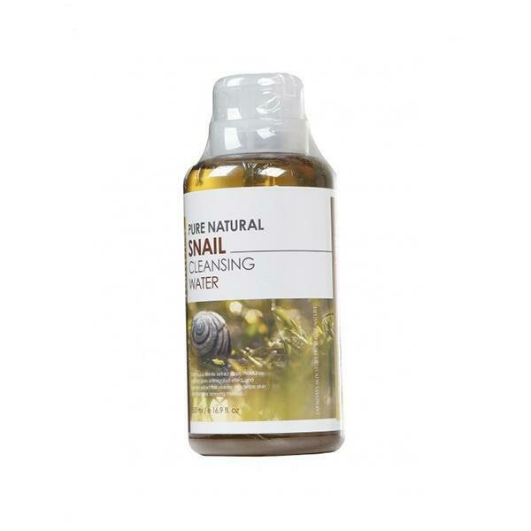Очищающая вода с муцином улитки FarmStay Pure Natural Snail Cleansing Water