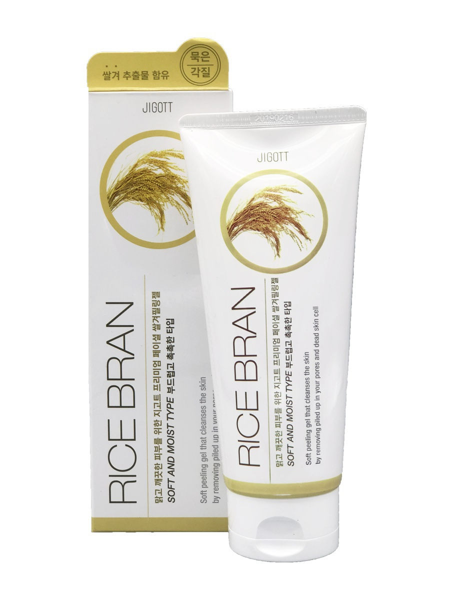 ГМягкий гель с рисовыми отрубями JIGOTT Premium Facial Rice Bran Peeling Gel