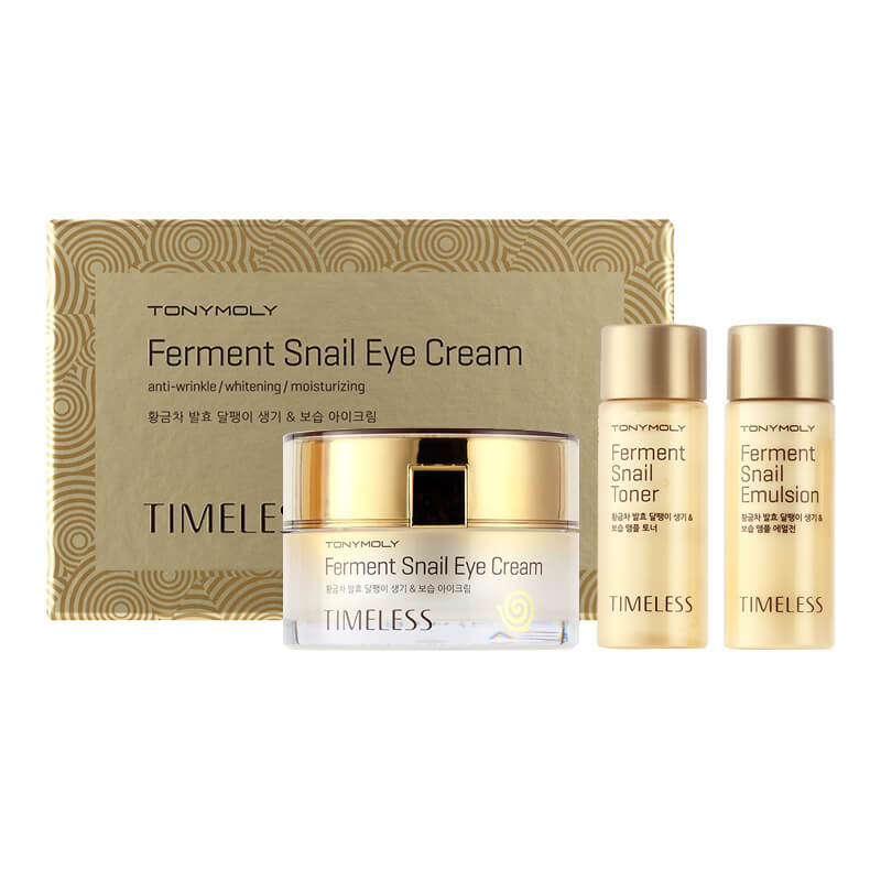 Антивозрастной крем для кожи вокруг глаз с муцином улитки TONYMOLY TIMELESS Ferment Snail Eye Cream