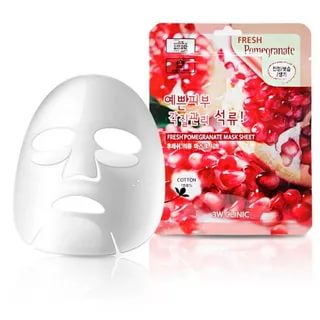 Тканевая маска для лица с экстрактом граната 3W CLINIC Fresh Pomegranate Mask Sheet