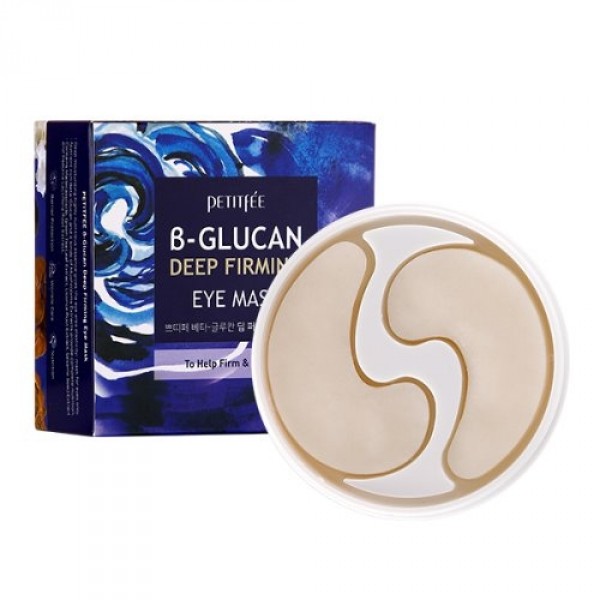 Тканевые патчи для кожи вокруг глаз c бета-глюканом Petitfee B-Glucan Deep Firming Eye Mask