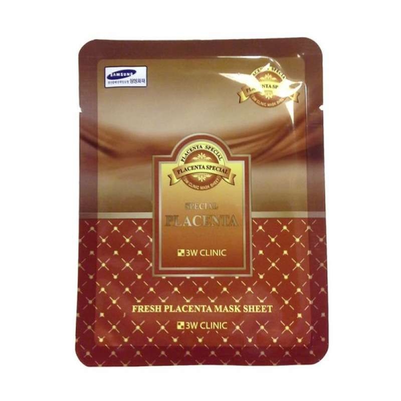Тканевая маска для лица с экстрактом плаценты 3W CLINIC Fresh Placenta Mask Sheet