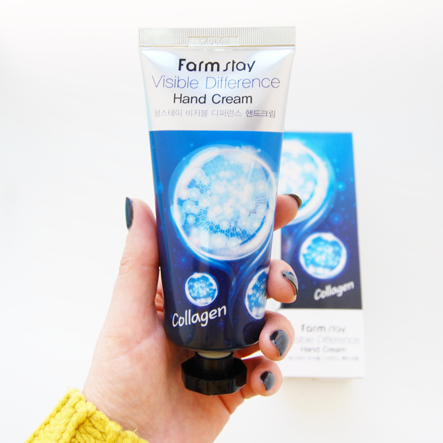 Укрепляющий крем для рук с коллагеном FarmStay Visible Difference Collagen Hand Cream