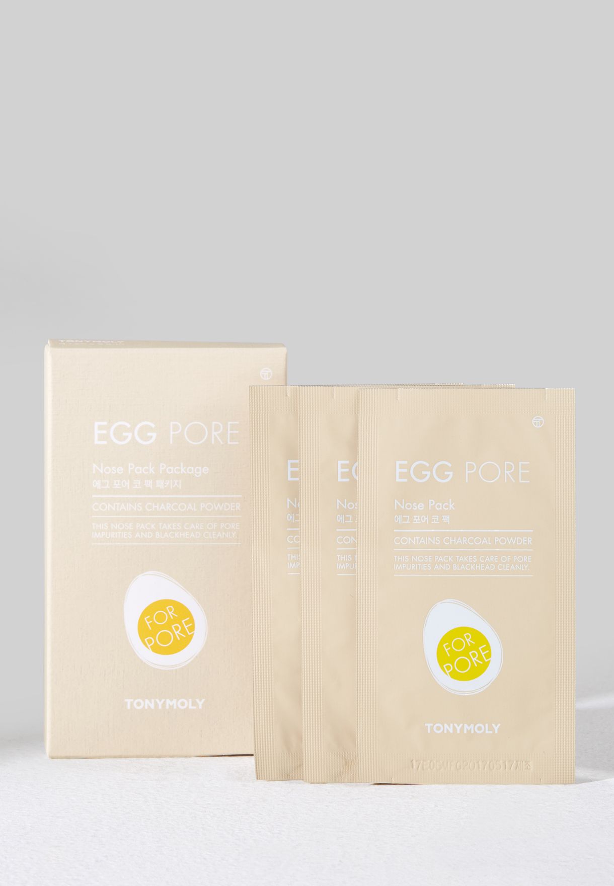 Полоски для носа от черных точек TONYMOLY egg pore nose pack
