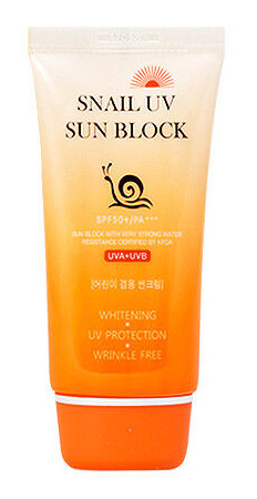 Солнцезащитный крем с улиточным муцином JIGOTT Snail Uv Sun Block Cream v