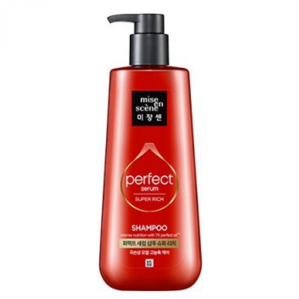 Шампунь для поврежденных волос MISE EN SCENE Perfect Serum Shampoo Super Rich