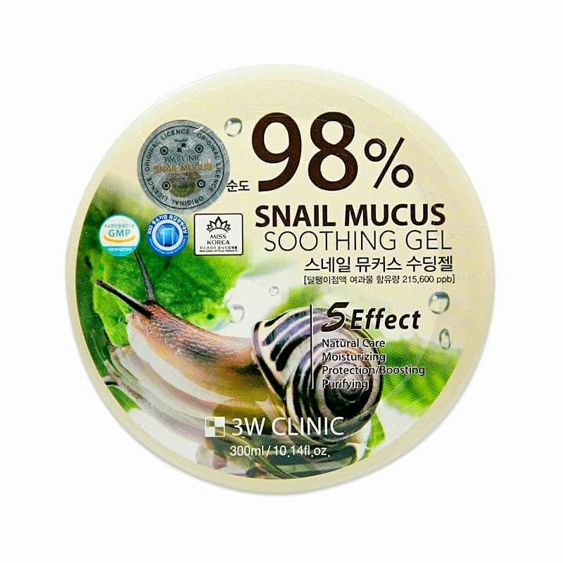 3W Clinic 98 Snail Mucus Soothing Gel 300