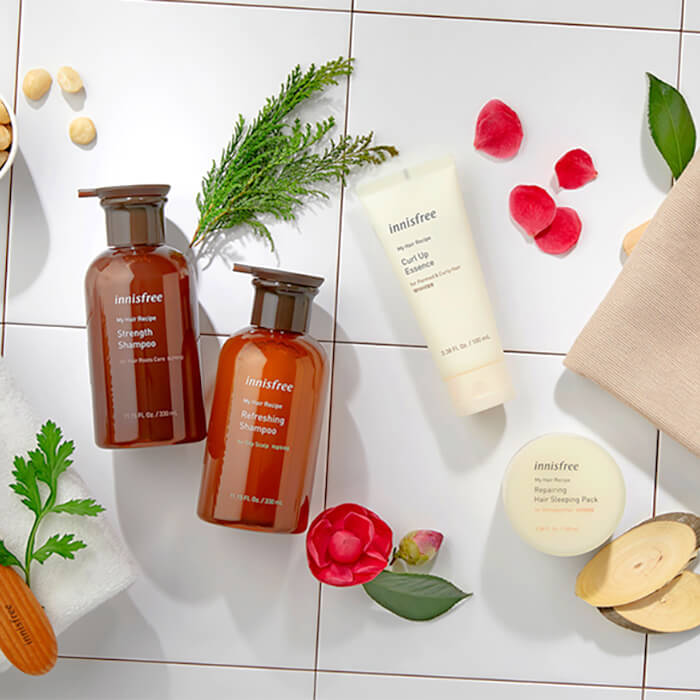 Укрепляющий шампунь против выпадения Innisfree My Hair Recipe Strength Shampoo For Weak Hair Roots