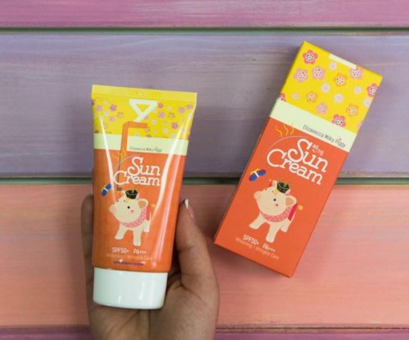 Солнцезащитный крем для лица осветляющий Elizavecca Milky Piggy Sun Cream SPF50+ PA+++