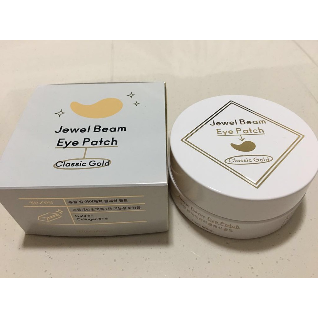 Гидрогелевые патчи с коллоидным золотом и коллагеном ETUDE HOUSE Jewel Beam Eye Patch