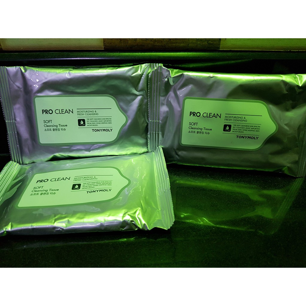 Очищающие салфетки для снятия макияжа TONYMOLY PRO CLEAN SOFT Cleansing Tissue