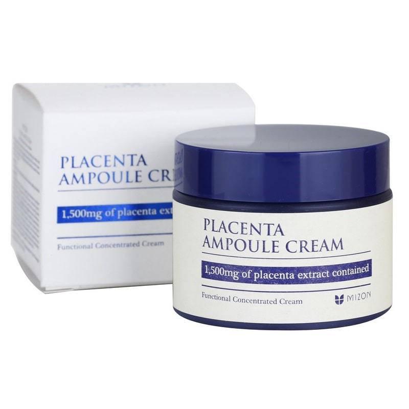 Антивозрастной плацентарный крем для лица 50мл MIZON Placenta Ampoule Cream