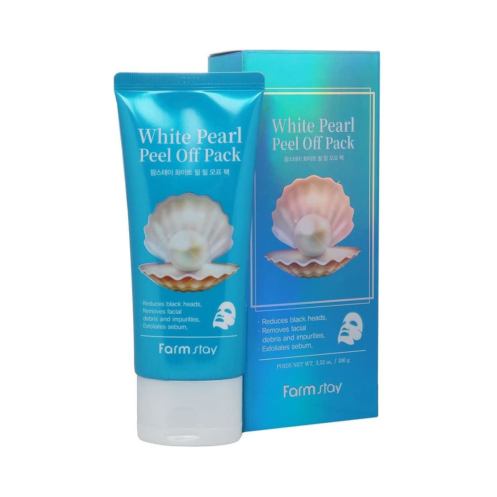 Очищающая маска-пленка с экстрактом жемчуга FarmStay White Pearl Peel Off Pack
