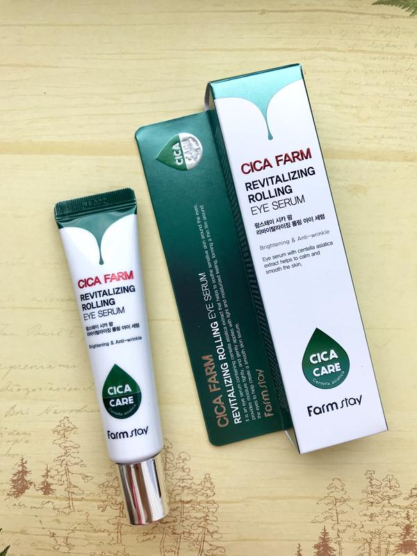 Восстанавливающая сыворотка для кожи вокруг глаз с центеллой азиатской FarmStay Cica Farm Revitalizing Rolling Eye Serum