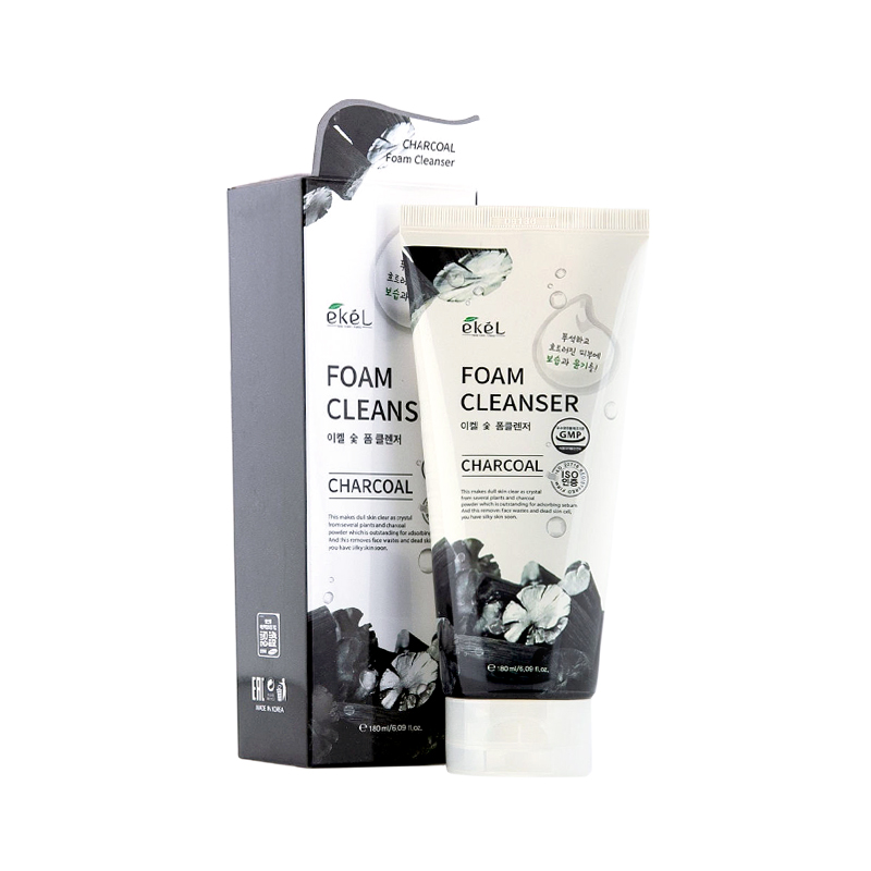 Пенка для умывания с экстрактом древесного угля EKEL Foam Cleanser Charcoal