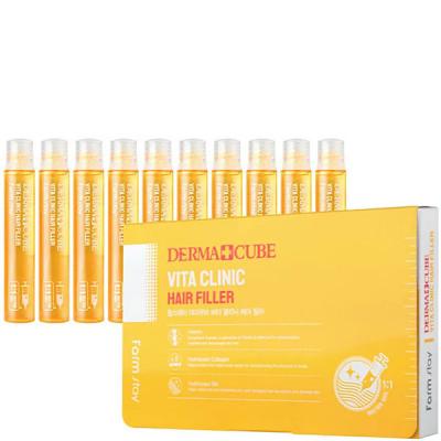 Витаминизирующий филлер для волос с витаминами FarmStay DERMA СUBE Vita Clinic Hair Filler