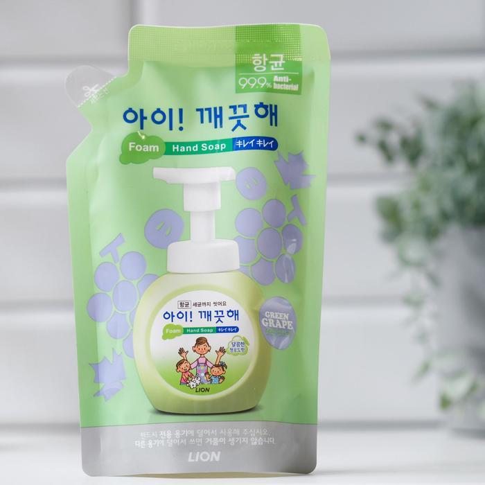 Жидкое пенное мыло для рук с экстрактом мускатно LION Ai kekute Foaming handsoap Muscat 200ml refill