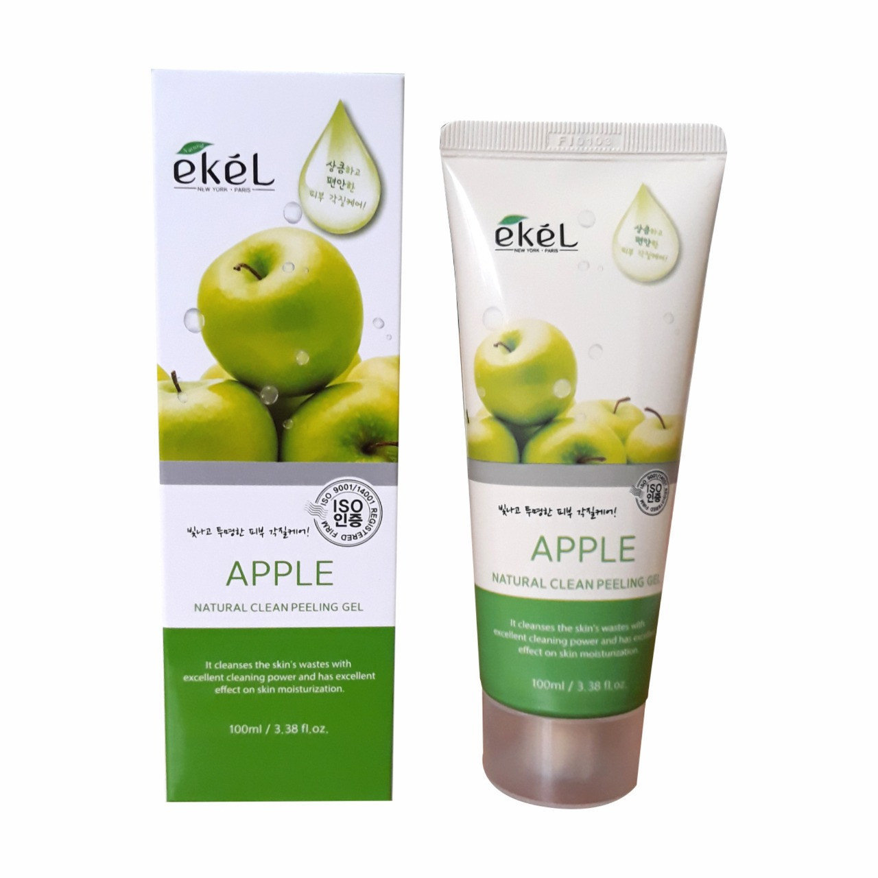 Пилинг-скатка с экстрактом зеленого яблока EKEL Natural Clean peeling gel Apple