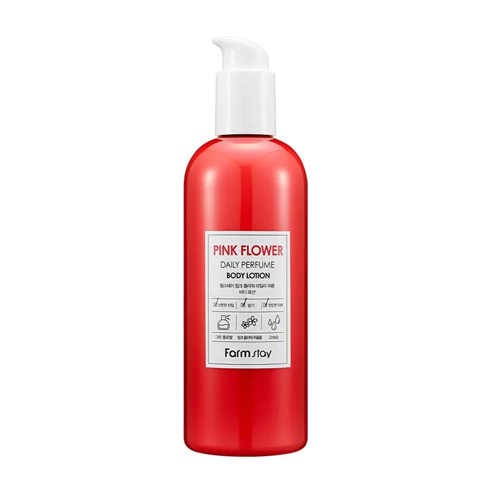 Парфюмированный лосьон для тела с экстрактом розовых  FarmStay Pink Flower Daily Perfume Body Lotion