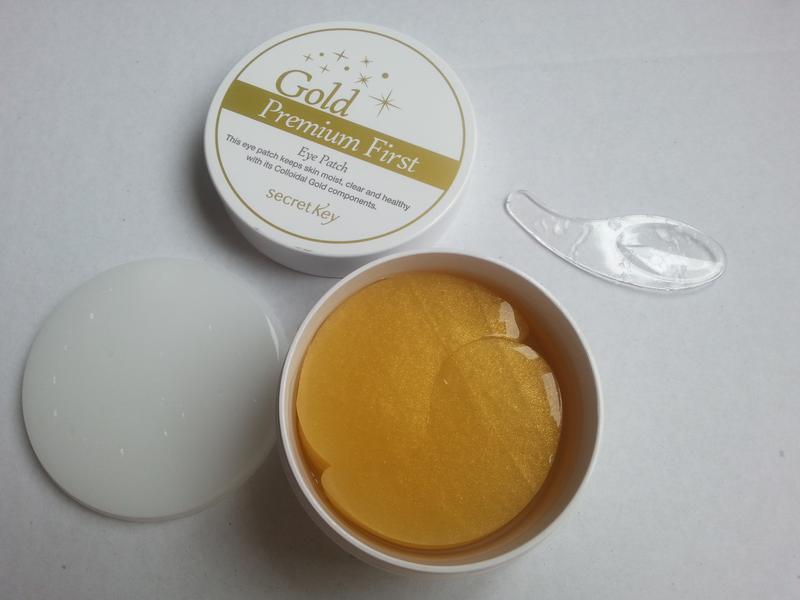 Патчи для кожи вокруг глаз с золотом Secret Key Gold Premium First Eye Patch