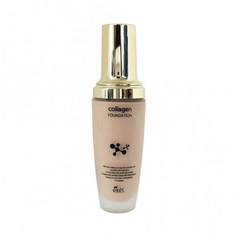Тональная основа с коллагеном #21, 50 мл Ekel Collagen Foundation