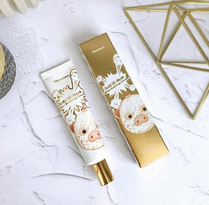 Крем для кожи вокруг глаз Elizavecca Gold CF Nest White Bomb Eye Cream