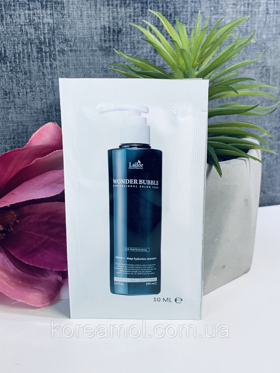 Увлажняющий шампунь для объема волос (пробник) 10мл La'dor Wonder Bubble Shampoo