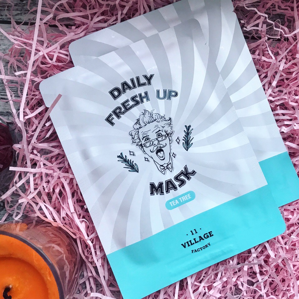 Успокаивающая тканевая маска с экстрактом чайного дерева VILLAGE 11 FACTORY Daily Fresh up Mask Tea Tree