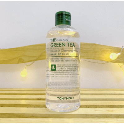 Мицеллярная вода для снятия макияжа с экстрактом зеленого чая TONYMOLY THE CHOK CHOK GREEN TEA No-wash Cleansing Water