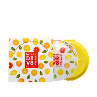 Компактная пудра с витаминами SPF 50/PA+++, №21 Беж, со сменным блоком FarmStay DR-V8 Vitamin UV Pact SPF 50/PA+++ 21 Beige