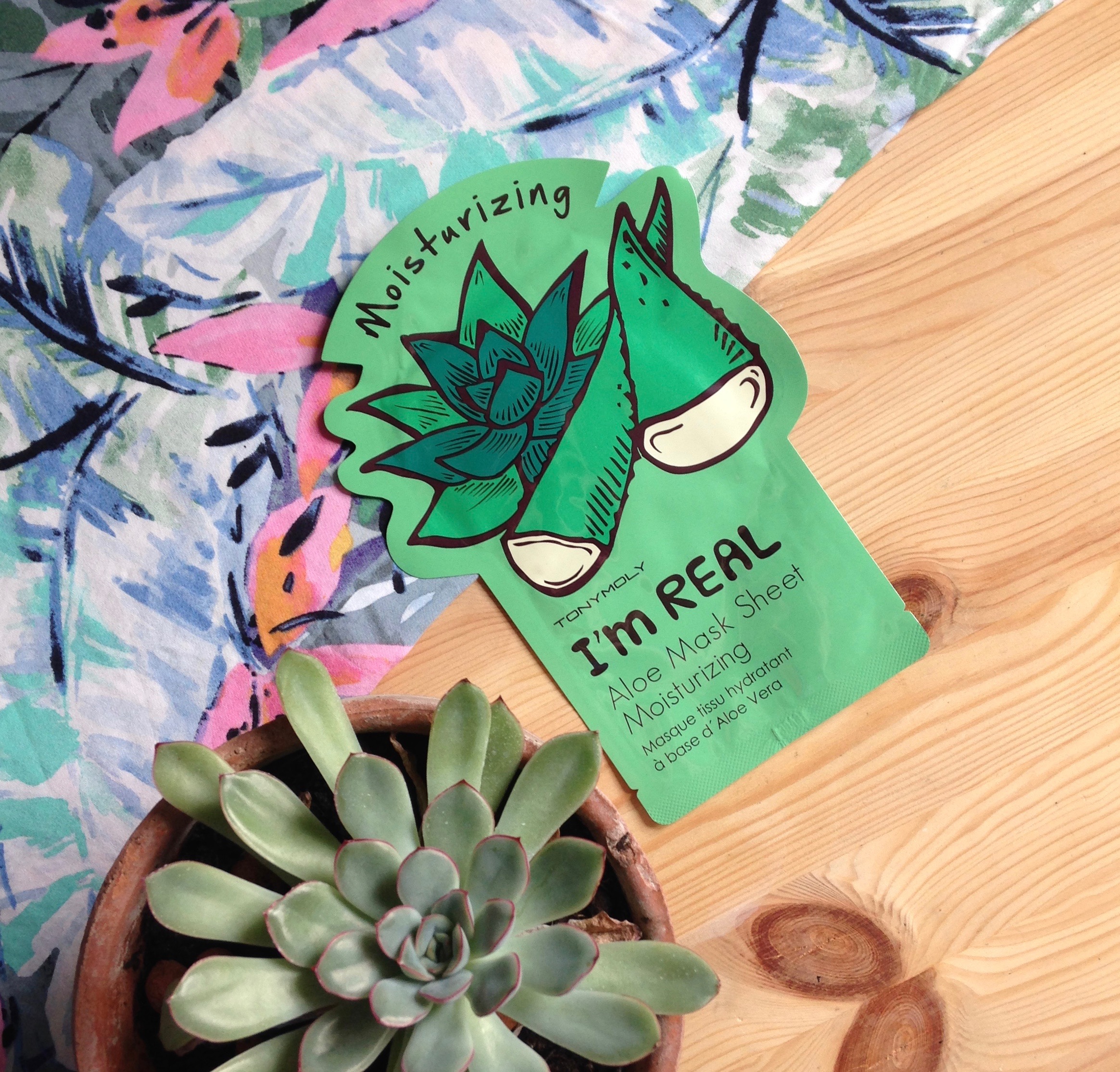 Тканевая маска для лица с экстрактом алоэ вера увлажняющая TONYMOLY I'm ALOE Mask Sheet Moisturizing