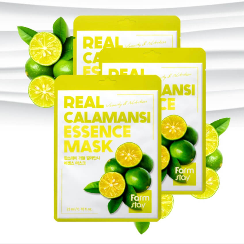 Тканевая маска для лица с экстрактом каламанси FarmStay Real Calamansi Essence Mask