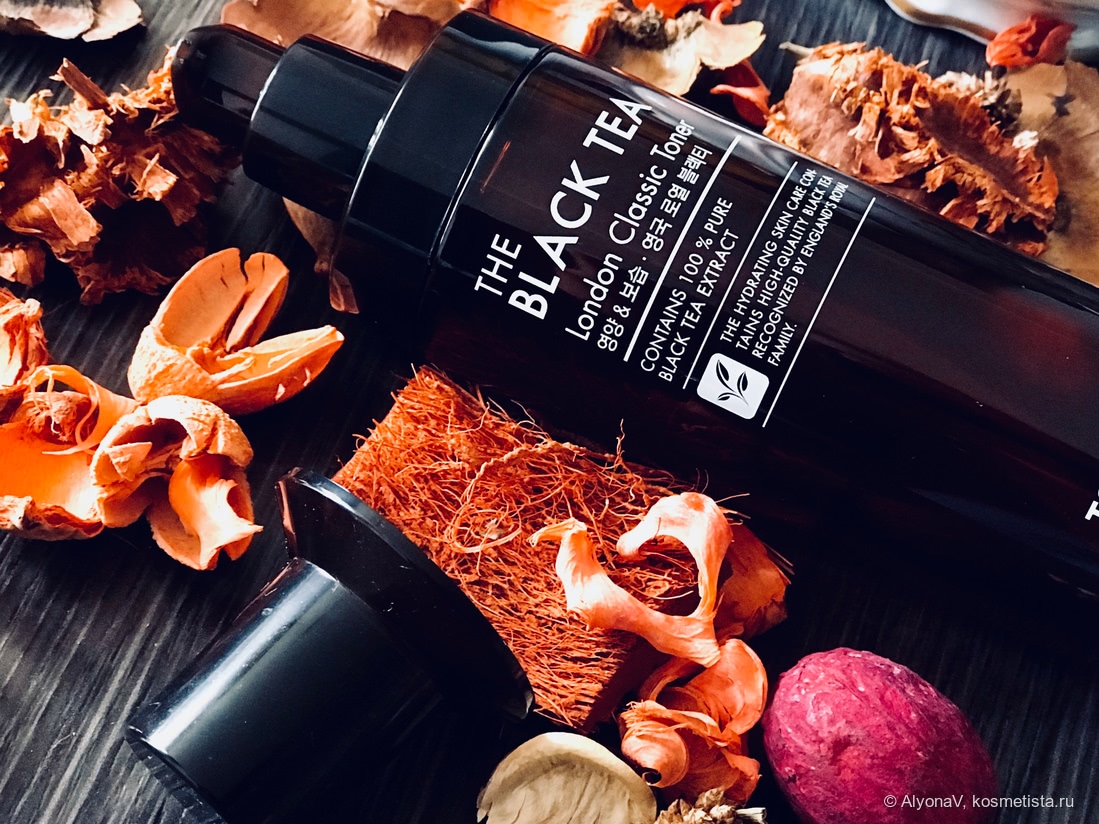Антивозрастной тонер для лица с экстрактом английского черного чая TONYMOLY THE BLACK TEA London Classic Toner