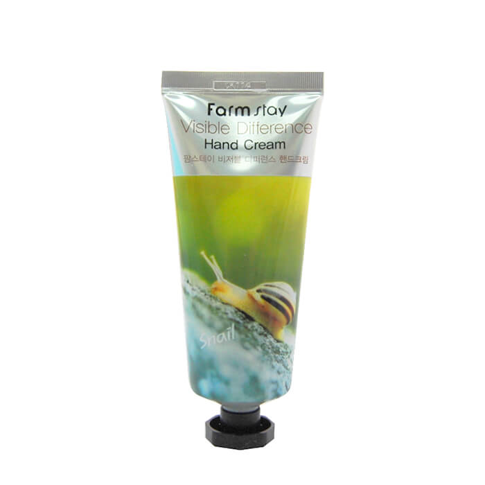 Восстанавливающий крем для рук с улиточным муцином FarmStay Visible Difference Hand Cream Snail