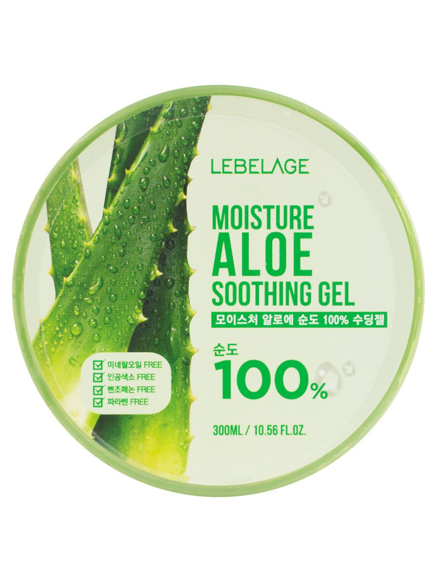 Гель Универсальный успокаивающий с экстрактом алоэ 300 мл Lebelage Moisture Aloe 100% Soothing Gel