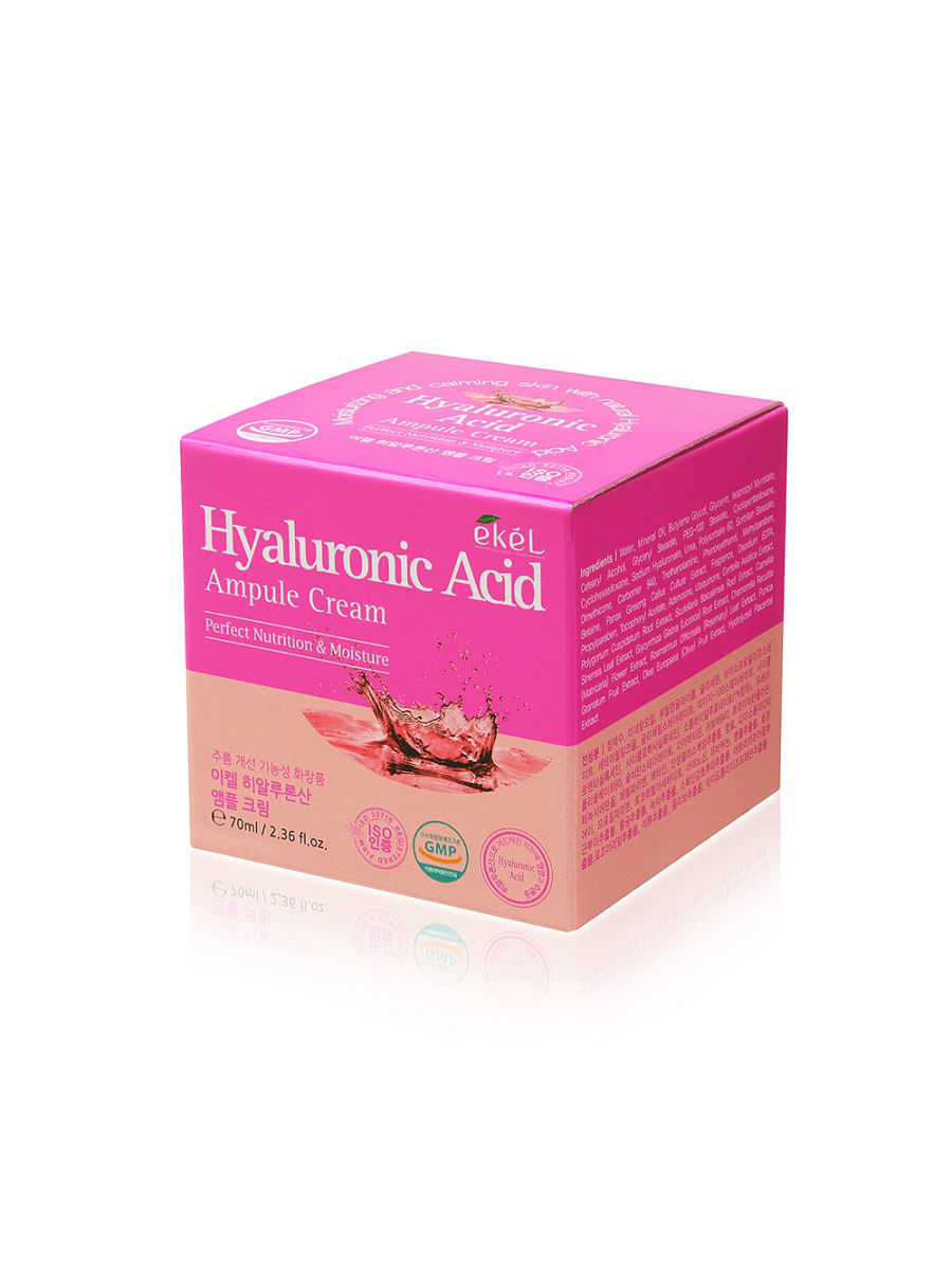 Ампульный крем с гиалуроновой кислотой 70 мл Ekel Ampule Cream Hyaluronic Acid