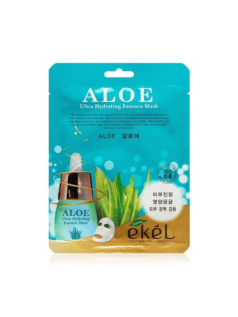 Тканевая маска для лица с экстрактом алоэ EKEL Aloe Ultra Hydrating Essence  Mask