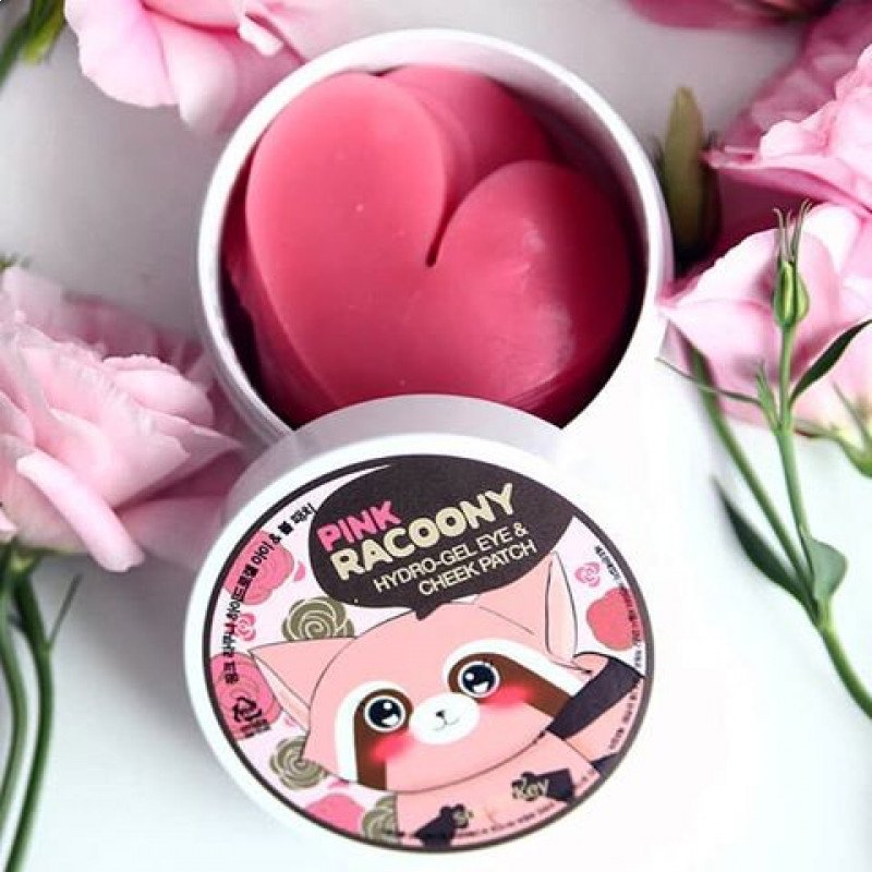 Гидрогелевые патчи под глаза и для щек Secret Key Pink Racoony Hydrogel Eye & Cheek Patch