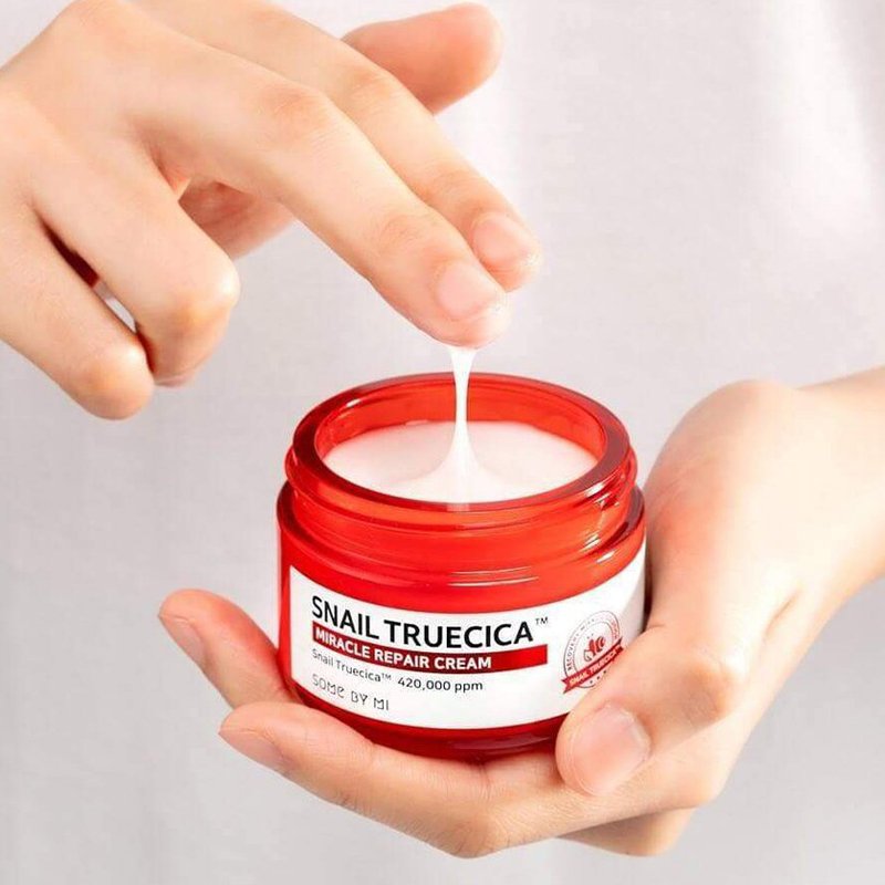 Крем для лица восстанавливающий с муцином ули SOME BY MI SNAIL TRUECICA MIRACLE REPAIR CREAM [POUCH]
