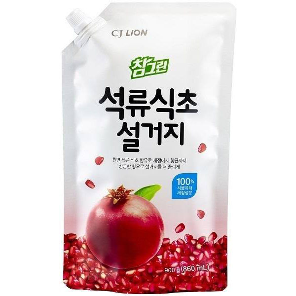 Средство для мытья посуды, овощей и фруктов (гранат) LION CHARMGREEN 900g refill