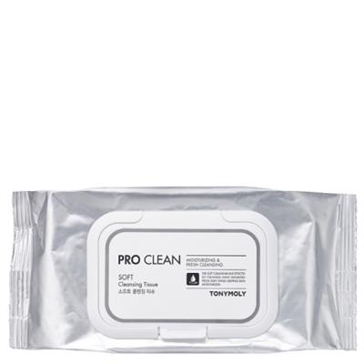 Очищающие салфетки для снятия макияжа TONYMOLY PRO CLEAN SOFT Cleansing Tissue