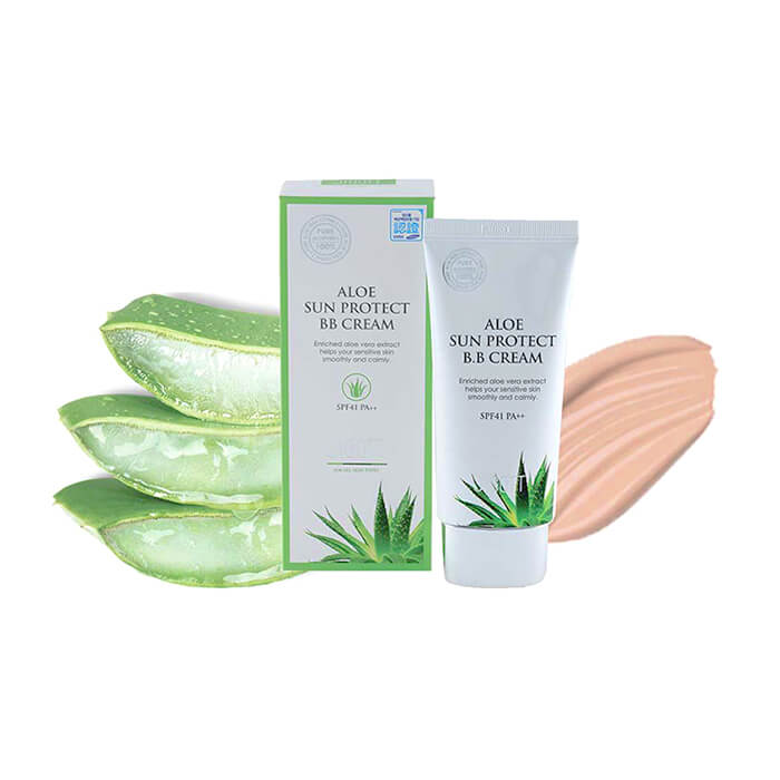 ВВ-крем с экстрактом алоэ JIGOTT Aloe Sun Protect BB Cream Spf41 Pa++