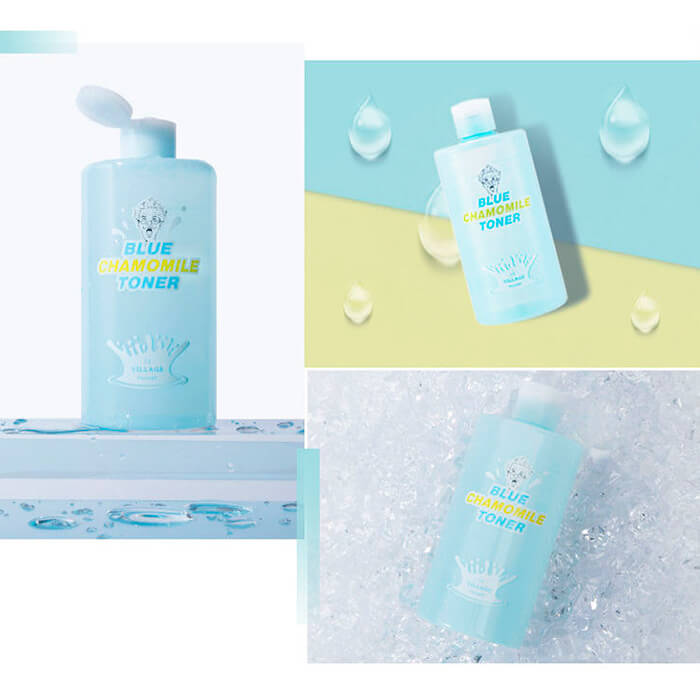 Успокаивающий тонер с экстрактом голубой ромашки VILLAGE 11 FACTORY Blue Chamomile Toner