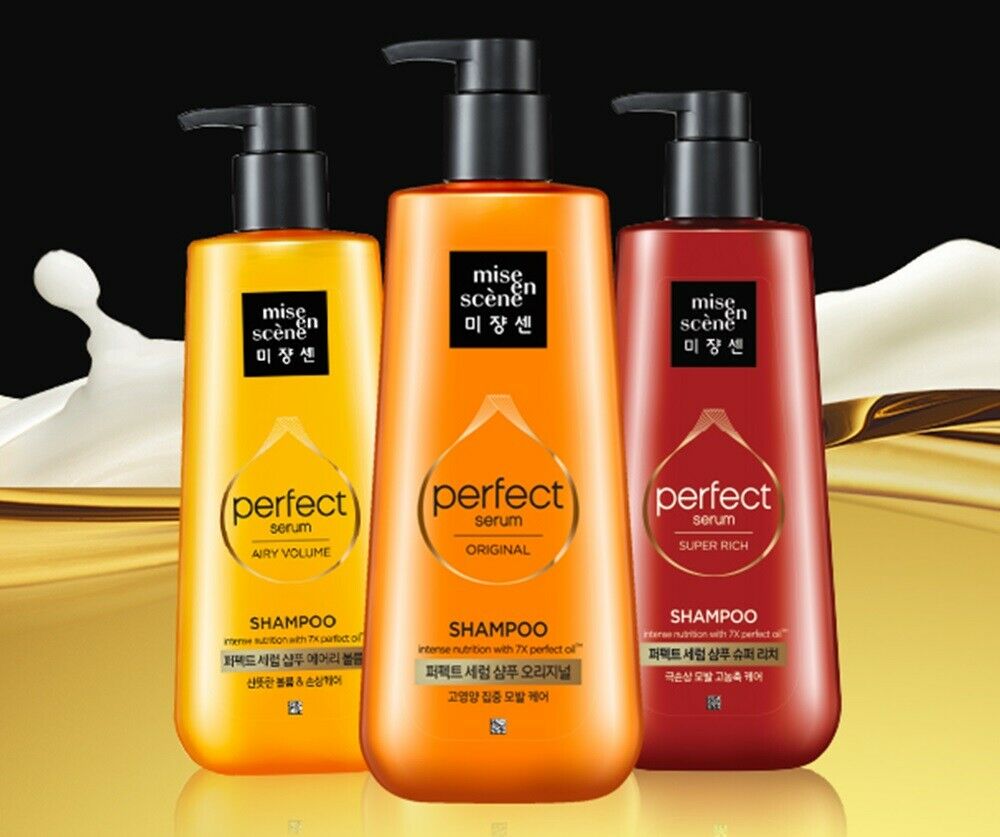 Шампунь для волос интенсивно восстанавливающий 680 мл Mise en scene Perfect serum super rich shampoo