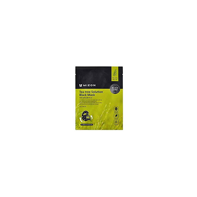 Маска для лица с экстрактом чайного дерева MIZON Tea Tree Solution Black Mask