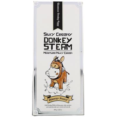 Паровой увлажняющий крем с молоком ослиц Elizavecca Silky Creamy Donkey Steam Moisture