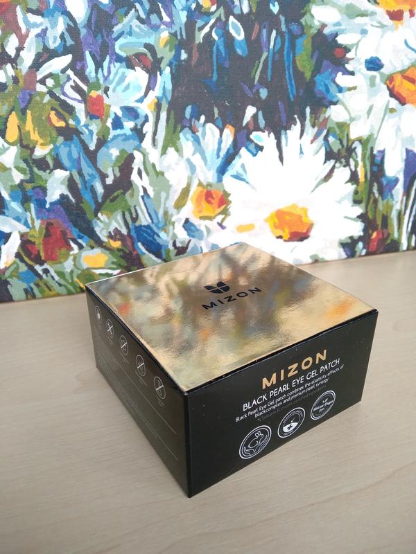 Патчи под глаза гидрогелевые с экстрактом черного жемчуга 60шт MIZON BLACK PEARL EYE GEL PATCH
