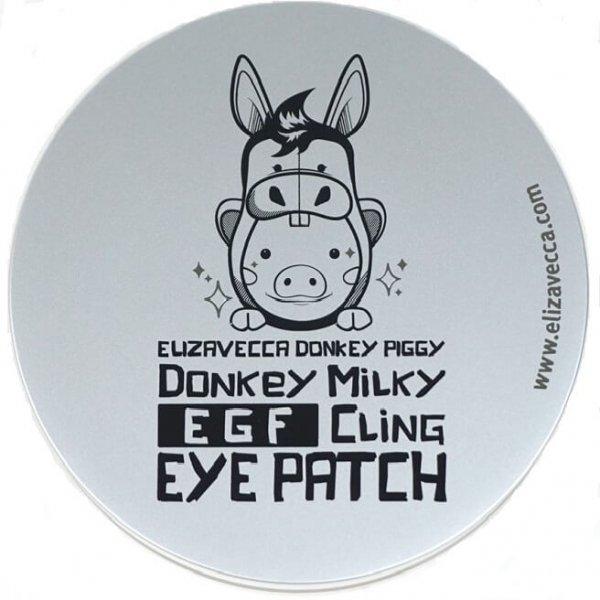 Патчи под глаза с молочными протеинами Elizavecca Donkey Piggy Donkey Milky EGF Сling Eye Patch