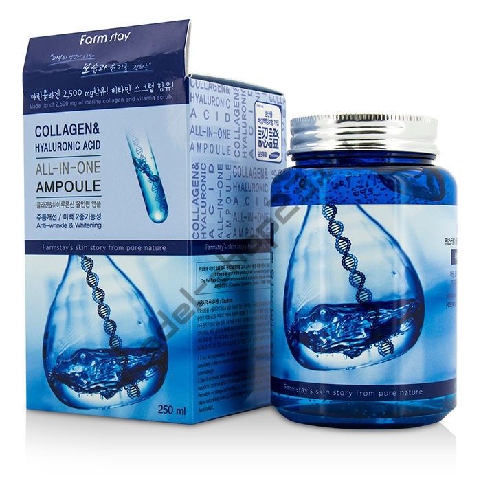 Многофункциональная сыворотка с коллагеном и гиалуроновой кислотой FarmStay Collagen & Hyaluronic Acid