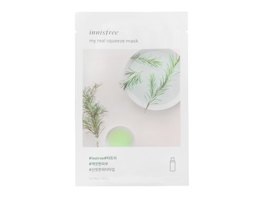 Маска для лица с экстрактом чайного дерева Innisfree My Real Squeeze Mask Tea Tree